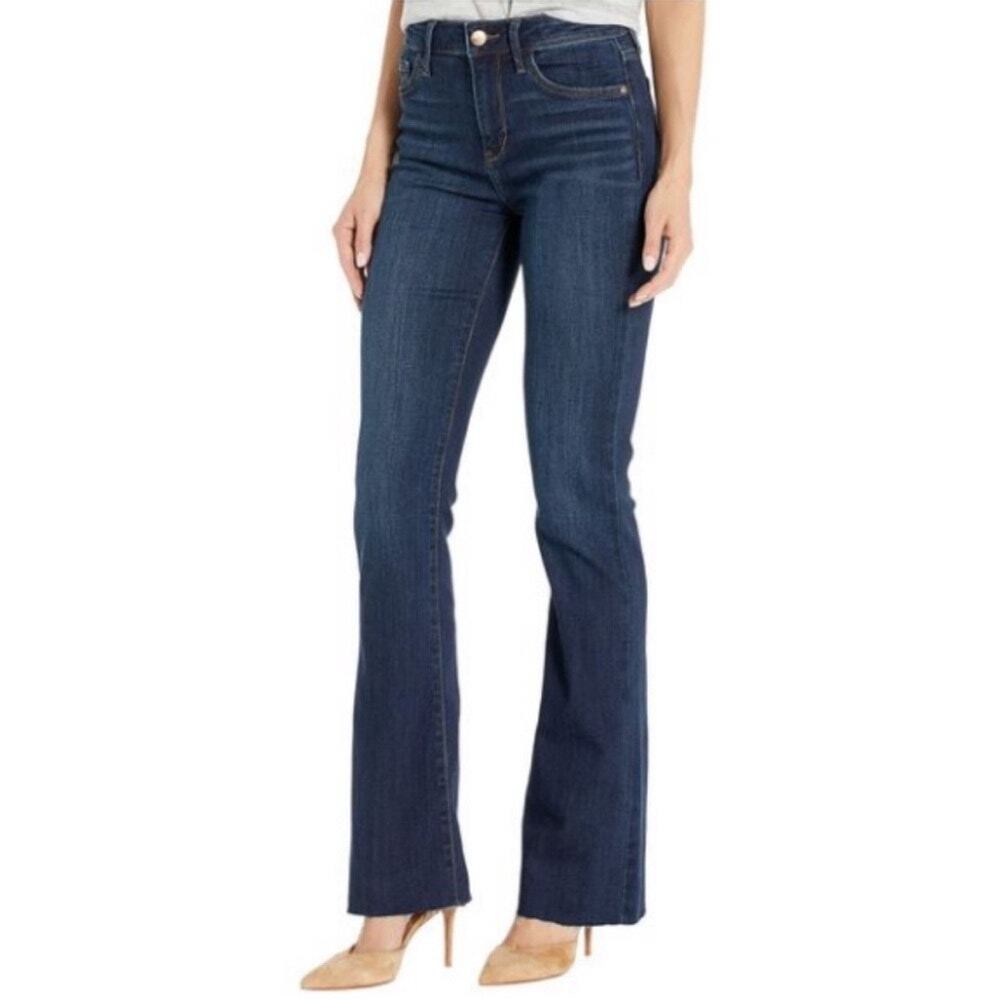 Sam Edelman The Stiletto Boot High Rise Exposed Button Fly Bootcut Jeans 25 👖